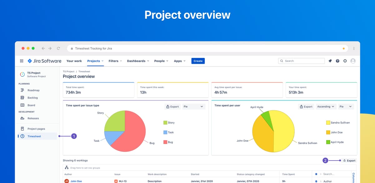 plugin jira timesheets