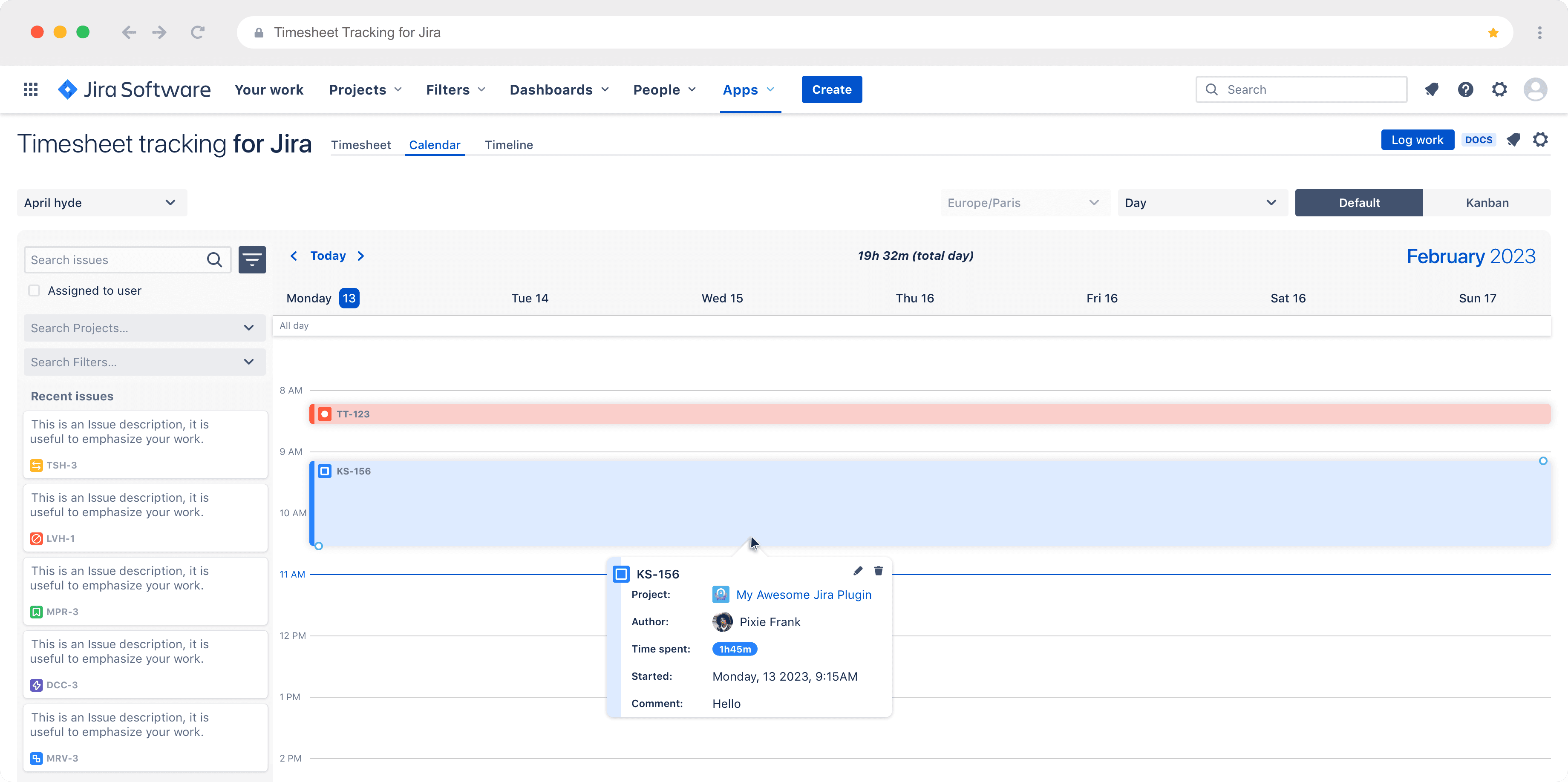 plugin jira timesheets free