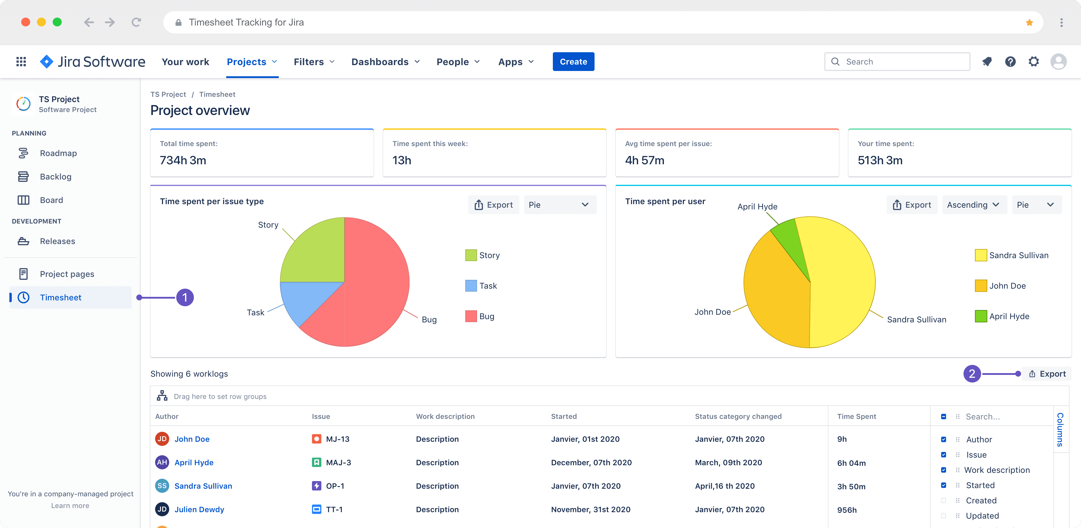 plugin jira timesheets free